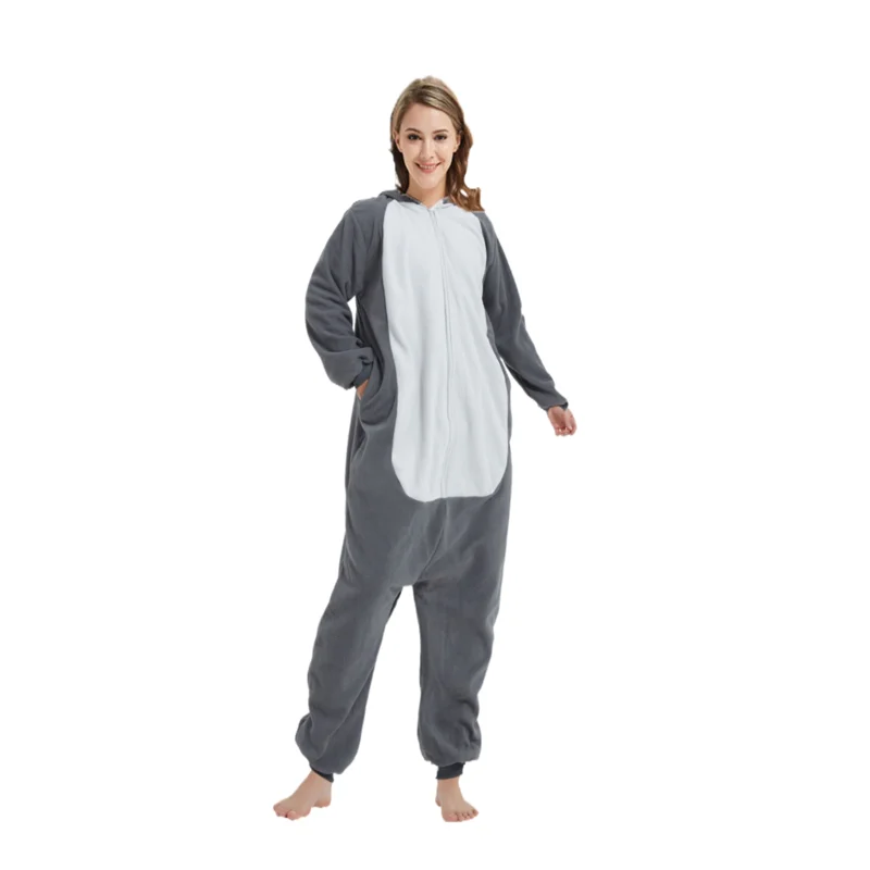 Adult Triceratops Zipper Animal Kigurumi Wool one-piece Pajamas Cartoon Costumes Halloween Party Cosplay Dinosaurs Pajamas