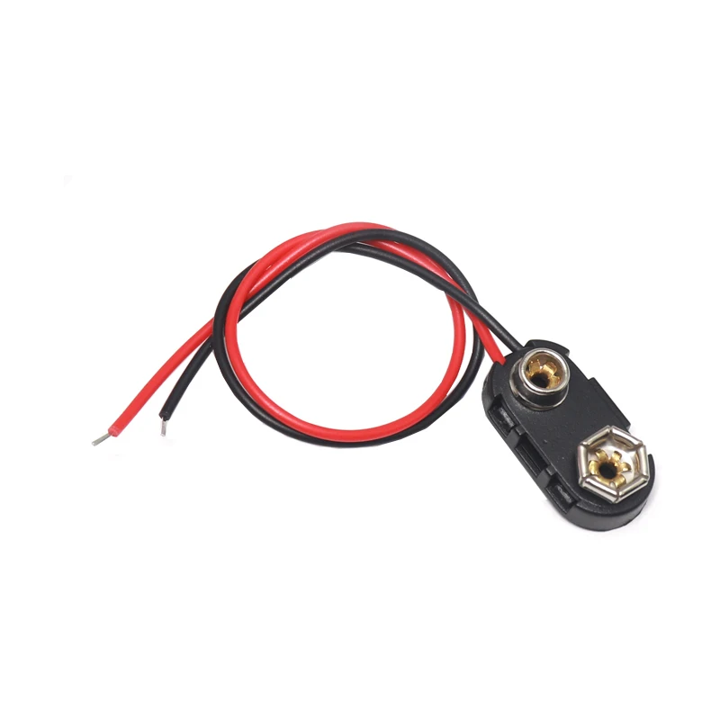【30-5PCS】9V Battery Snap Connector Clip Lead Wires Holder