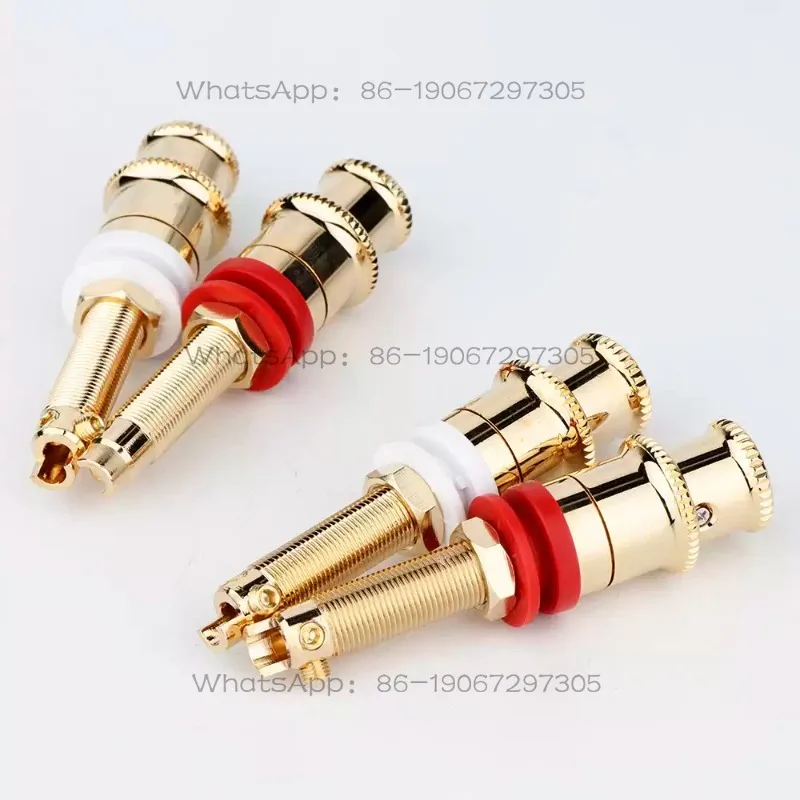 25688 Gold-plated Long Terminal, Banana Wiring Socket, Speaker Amplifier, Speaker Socket, Terminal Block