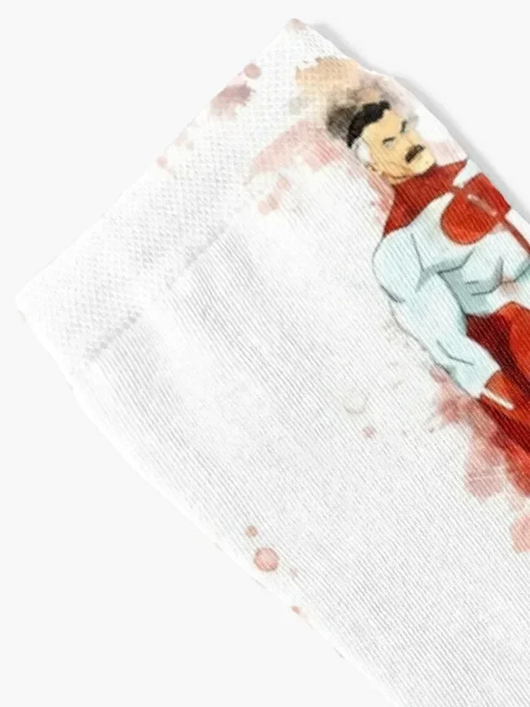 لا يقهر - Omni-Man * ألوان مائية * جوارب للمشي لمسافات طويلة فاخرة لركوب الدراجات جوارب نسائية فاخرة للرجال