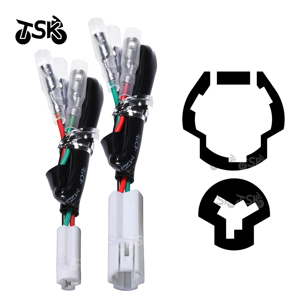 License Plate Marker Wire Adapters Plug Connector Harness For YAMAHA MT09 MT07 Tracer 900 Tenere 700 XSR 155 MT03 YZF R1 R6 R3