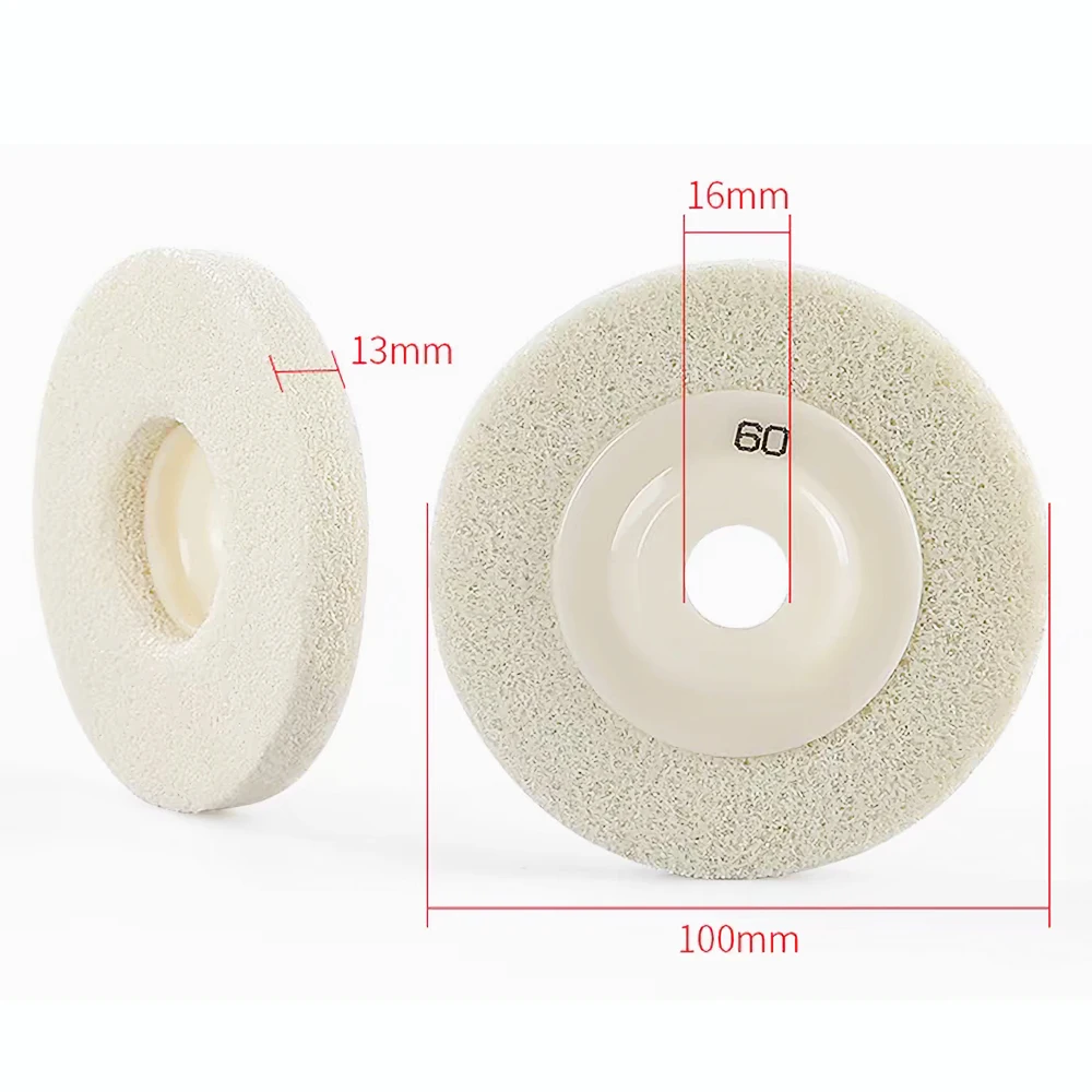 4 Inch 100mm Sponge Fiber Polishing Pad Grit 60-3000 For Stone Renovation Of Marble Granite Quartz Stone