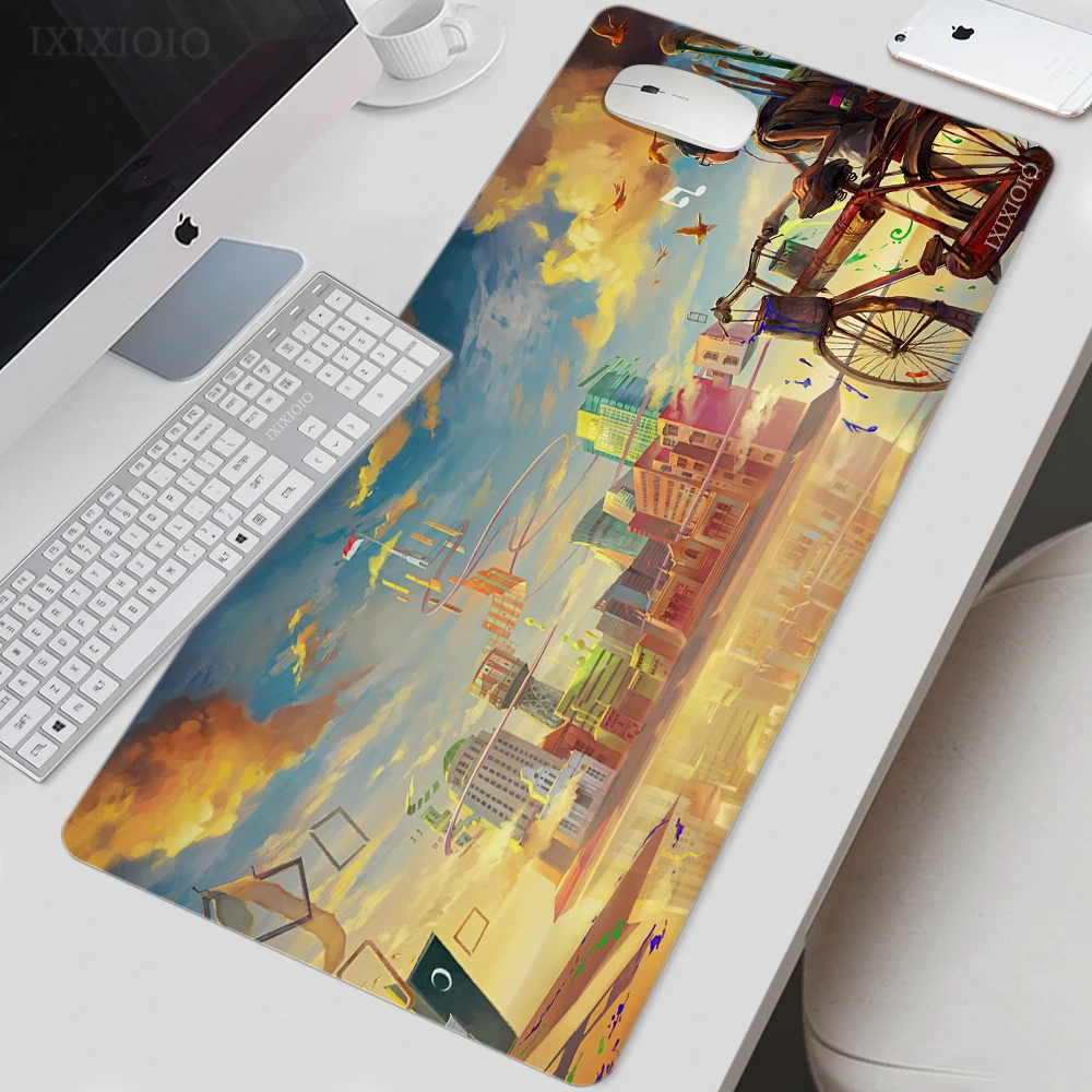 Urban Architectural Aesthetics Mouse Pad Gamer XL Custom Mousepad XXL keyboard pad Soft Non-Slip Natural Rubber Table Mat