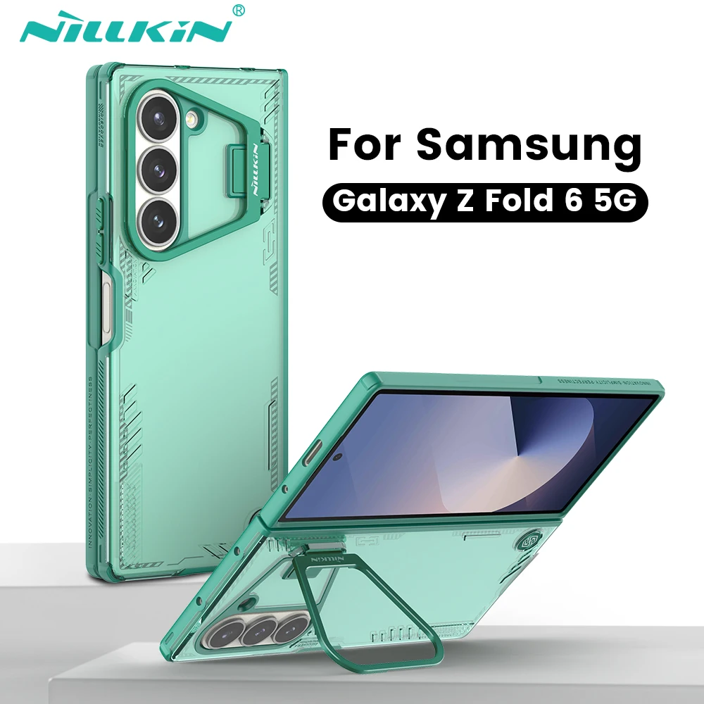 

For Samsung Galaxy Z Fold 6 5G Case NILLKIN Shockproof Folding Back Cover With Lens Holder Protection For Samsung Z Fold 6 Cases