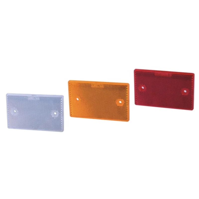 Rectangular Highway Safety Reflective Plastic Truck Reflector with Screw Mount