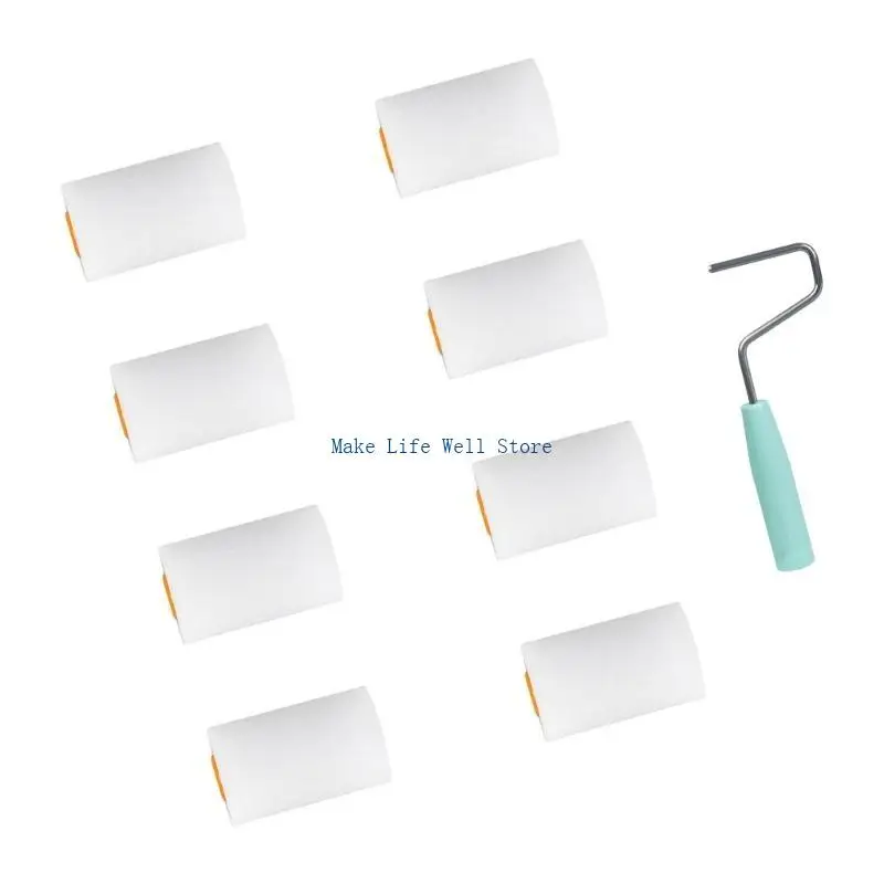 9pcs Foam Rollers Interior Wall Paint Roller set for Efficient Paint Application