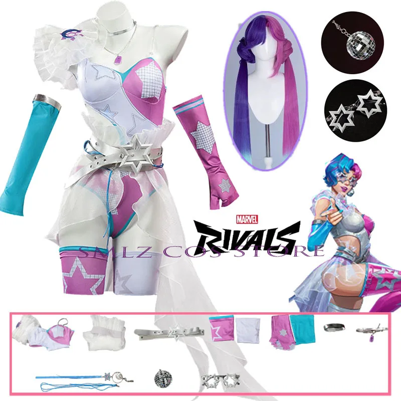 

2026 Luna Snow Cosplay Costume Anime Seol Sexy Dress Hee Uniform Wig Set Halloween Carnival Party Play Role Clothes for Women