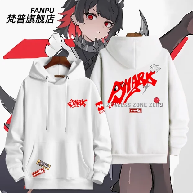 Anime Zenless Zone Zero Ellen Joe Hooded Hoodie Cosplay Autumn Winter Men Women Coat Loose Jacket Tops