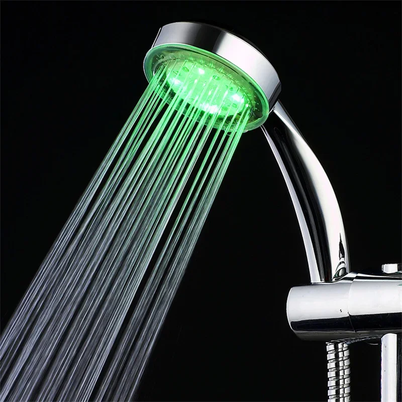 LED Luminous Shower Head Colorful Self-coloring Shower Head Water Conservancy Power Generation Shower Head Bathroom Accessories