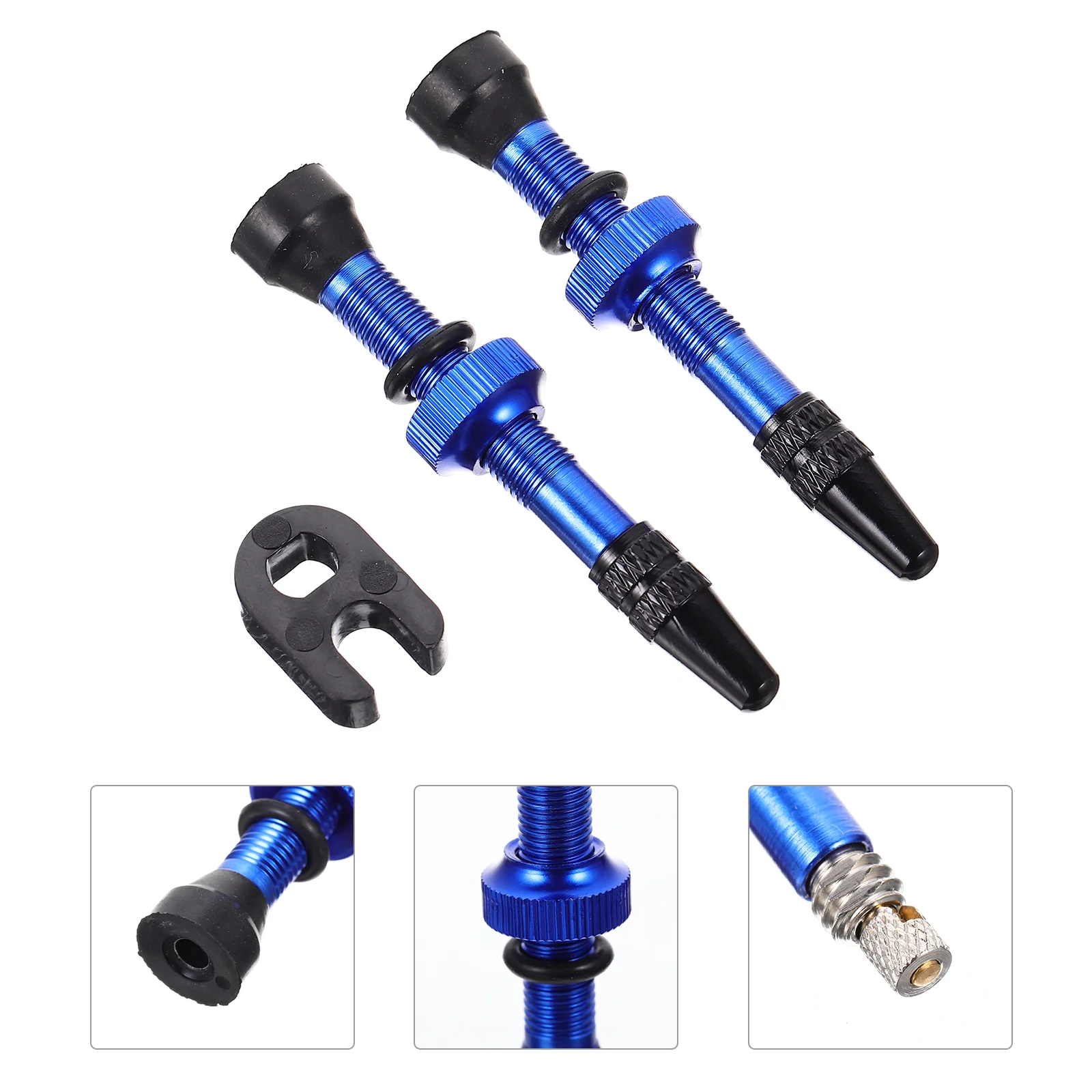 

Bicycles Valves Tool Tire Stem Gas Nozzle Bike Accessories Stems Tractor Blue Copper Tubeless