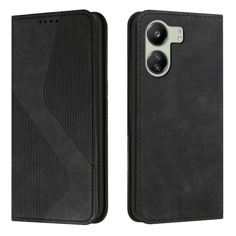 Magnetic Leather Book Case For Xiaomi Poco M6 Pro 4G C61 C65 X6 5G PocoX6 PocoM6 Pro PocoC61 Coque Cover Flip Stand Wallet Bags