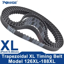 POWGE XL Timing belt 126XL to 188XL width 6-25mm 128 130 132 134 136 138 140 142 144 146 148 150 152 154 156 158 160 162 164 168