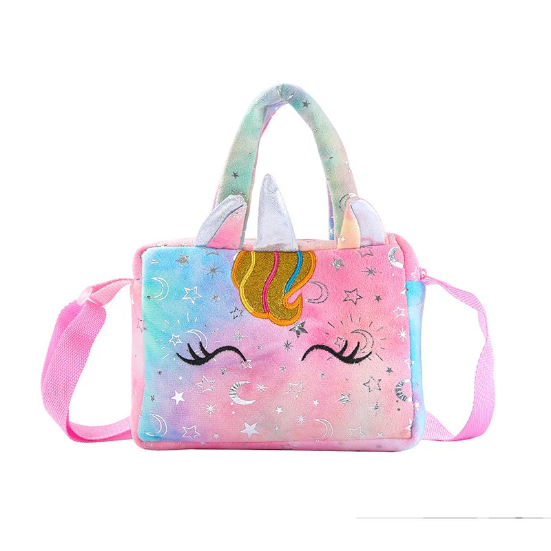 New design lovely hand bag plush shoulder bag children's cute gift messenger bag for girls