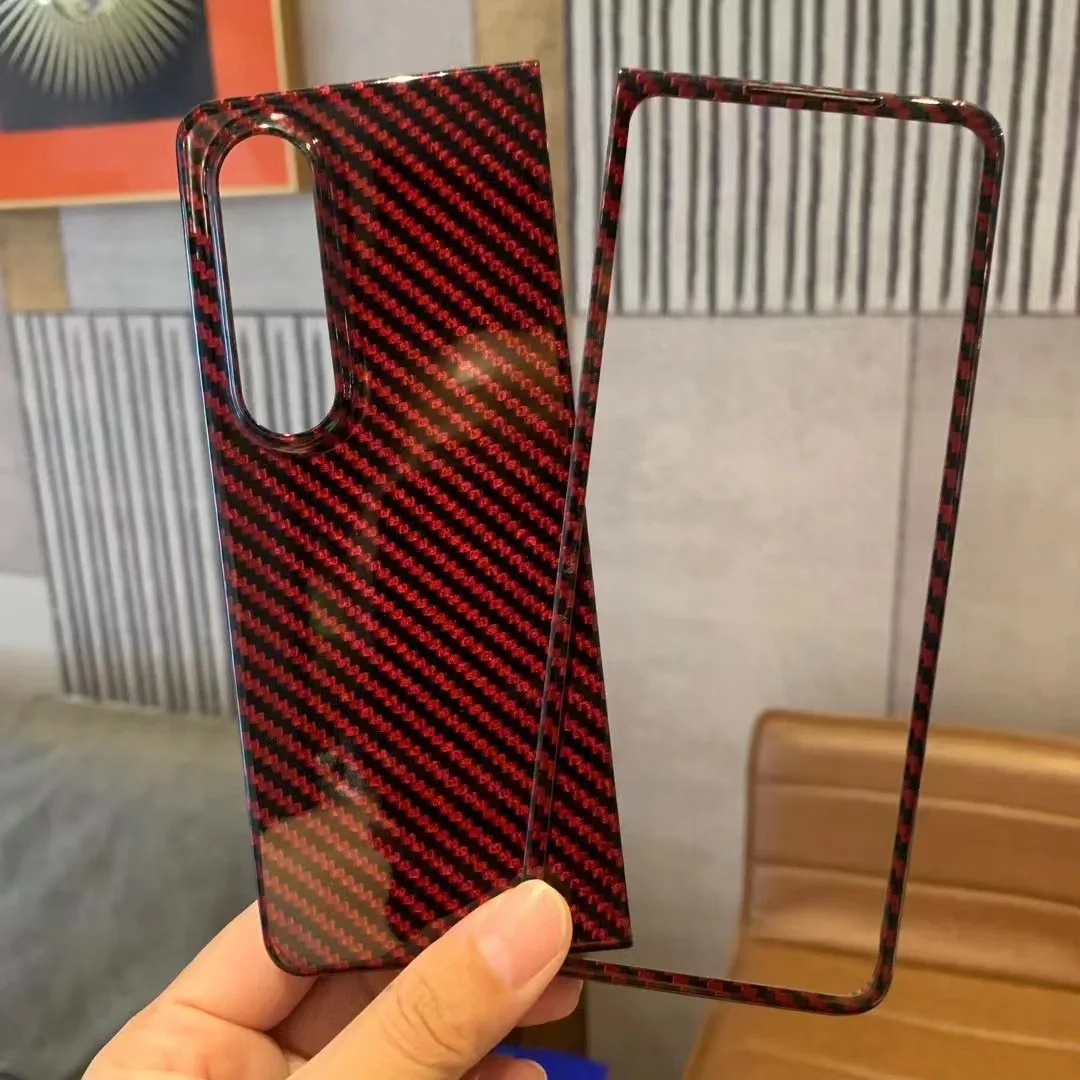 New Real Aramid Fiber Carbon Fiber For Samsung Galaxy Z Fold 4 Fold4 Ultra-thin Durable Phone For Z Fold 4 Case Cover