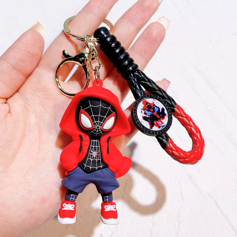 Cartoon Spider Man Silicone Keychain Marvel Superhero Bag Pendant Gift, Can be Used for Keychain Gifts - view 3