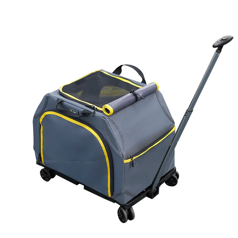 

Large Capacity Portable Cat Bag, Breathable And Expandable Pet, Large Cat And Dog, Pull Rod Cat Bag, Folding Bag