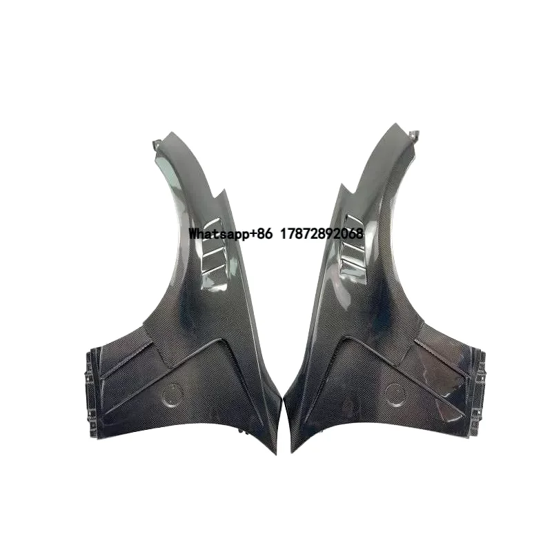

370z Carbon Fiber Fender Vent-Black Polished Finish Fender Flare for 370Z34 2009-2019