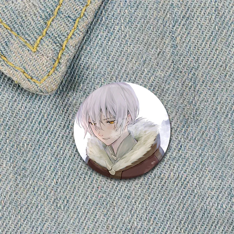 Anime To Your Eternity Pins Cartoon Badge Round Creative Handmade Brooches Breastpin for Backpack Clothes Gift Accessory