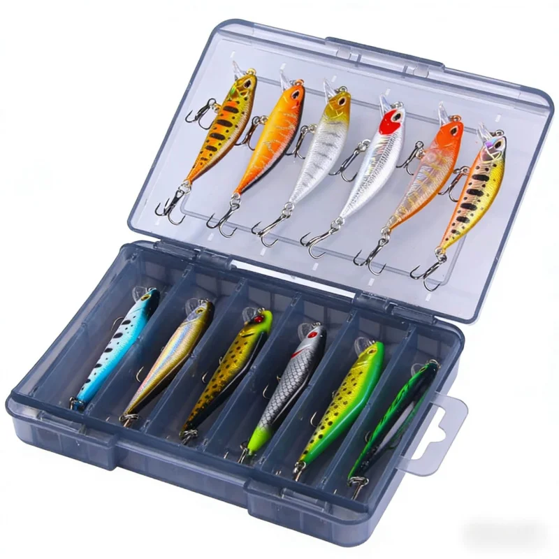 

Набор из 12 чугунных приманок-минноу для дальнего заброса, специализированные приманки для рыбалки на паламута и рыбы с острым носом