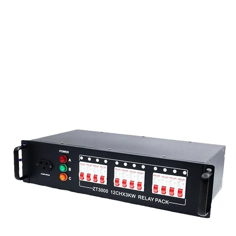 صندوق توزيع إضاءة المسرح مزود طاقة 12 اتجاهًا من خلال صندوق التحكم في صندوق السيليكون لمشروع الأداء معدات الزفاف #5