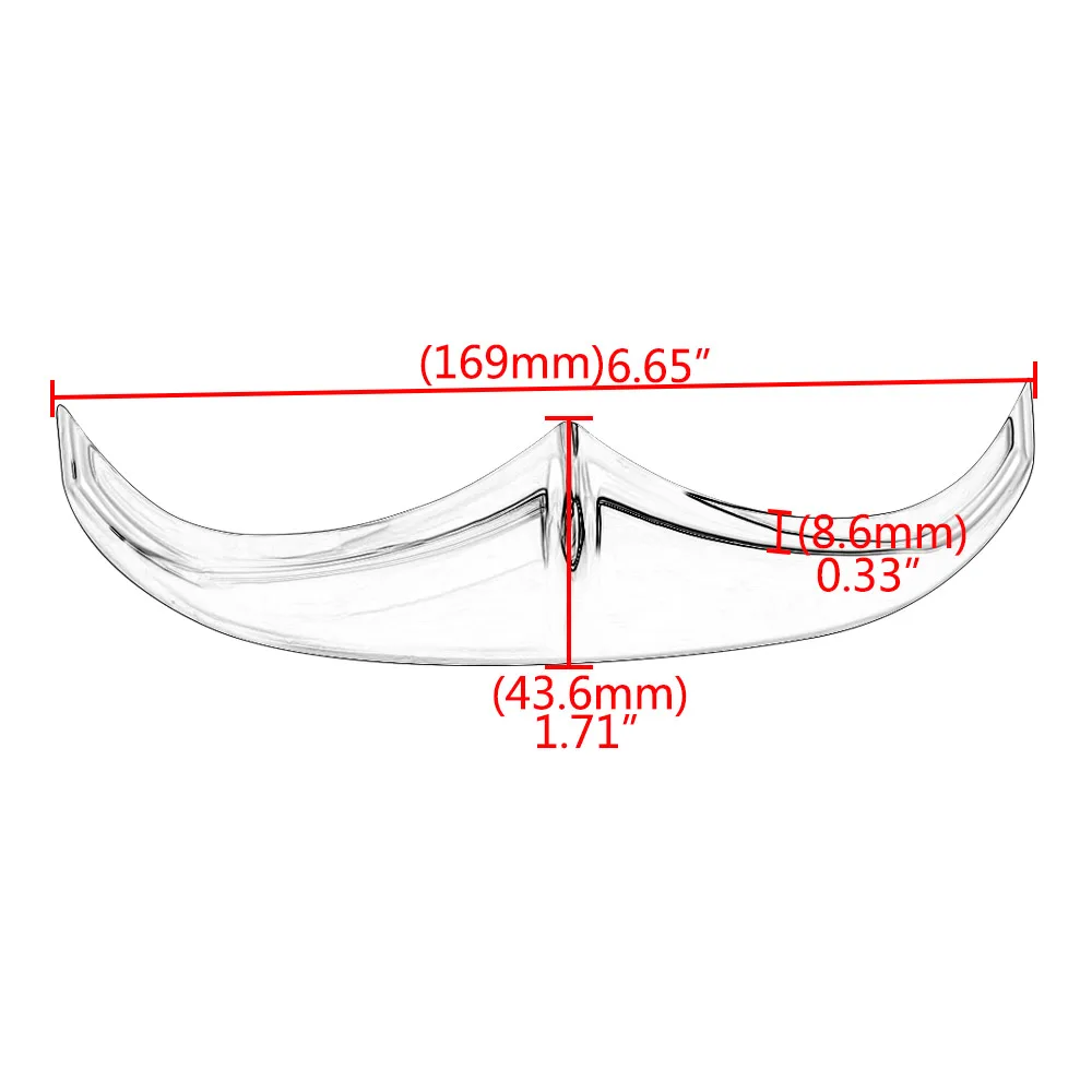 Motorcycle Front Rear Fender Trailing Leading Edge Tip Trim For Harley Touring Road Street Electra Glide Road King 1998-2019