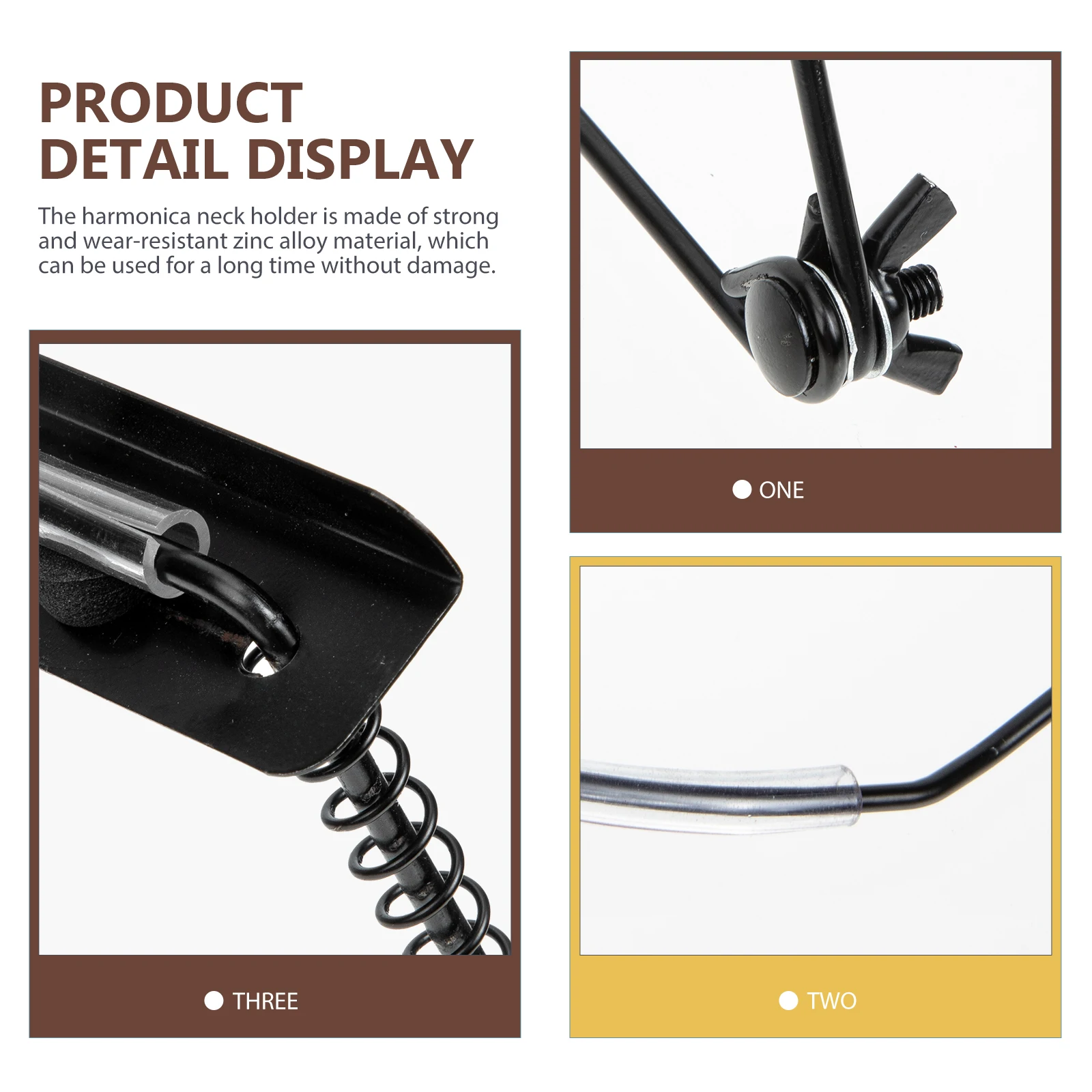 

10-hole 16-hole 24-hole Harmonica Stand Adjustable Neck Holder Metal Rack for Harmonica Harp Mouth Organ Music Accessory