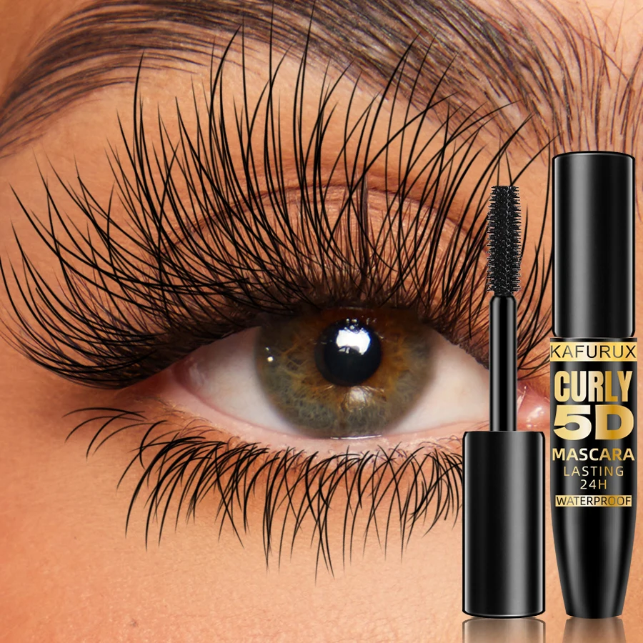 Mascara noir 5D imperméable, Extension de cils, en Fiber de soie épaisse, maquillage féminin, outils cosmétiques pour les yeux, cadeaux