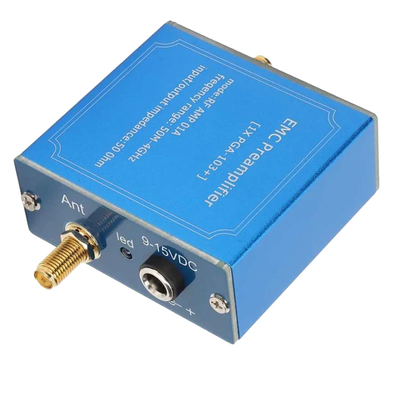 EMC EMI Signal Amplifier Module 50M‑4Ghz Wideband Plug And Play DC 9‑15V High Gain LNA Module For Communication System