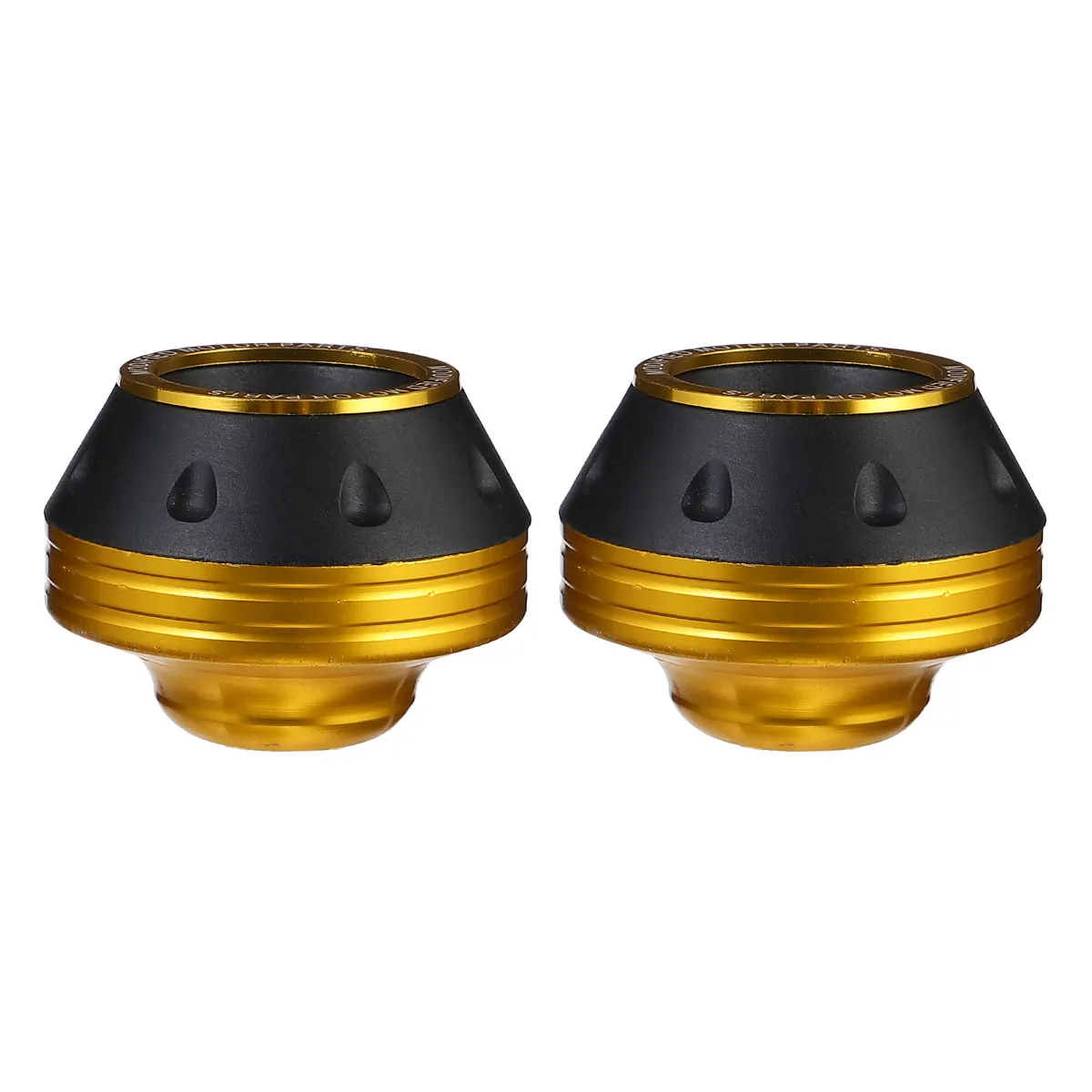 2Pcs Heavy Duty Alloy Motorbike Front Fork Cup Anti Collision Cap for Motorcycle Protection Cushion Effect Decorative Wheel