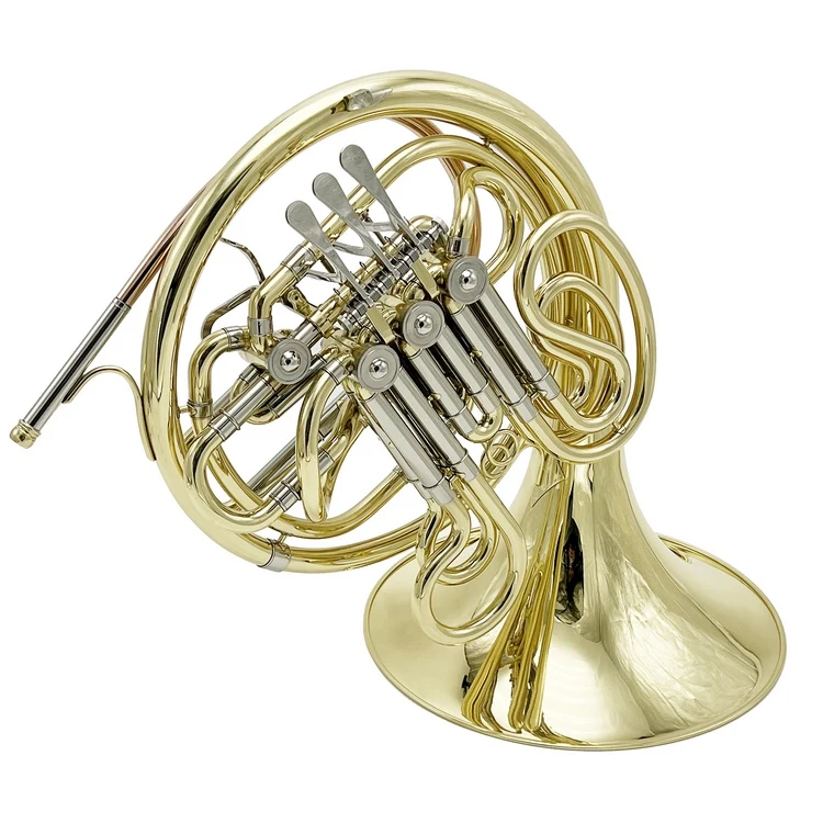 

Hooqu 4 Key Double Row French Horn Standard Four-button Double-row Horn For Beginners Examinations Professional Performance