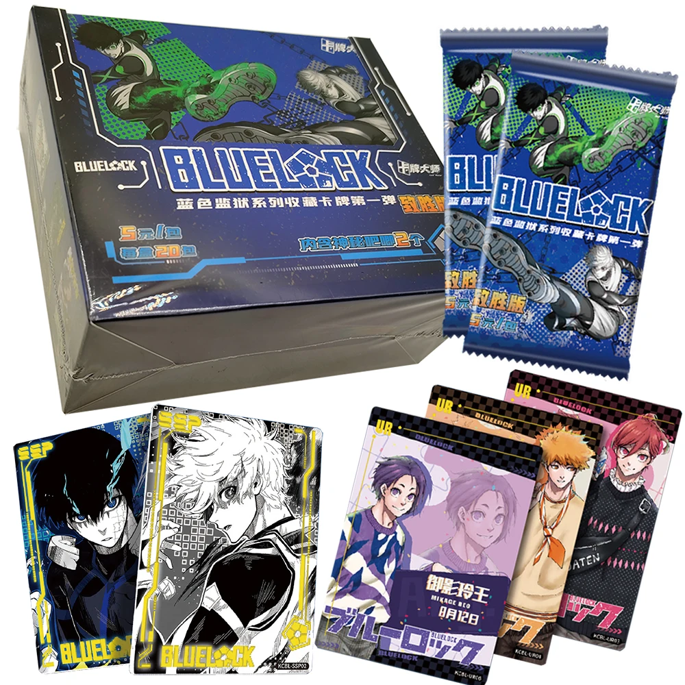 

Blue Lock Football Sports Anime Collection Card Exquisite Creative Peripheral Fun Puzzle Card Boy Girl Hobbies Gift Desktop Toy