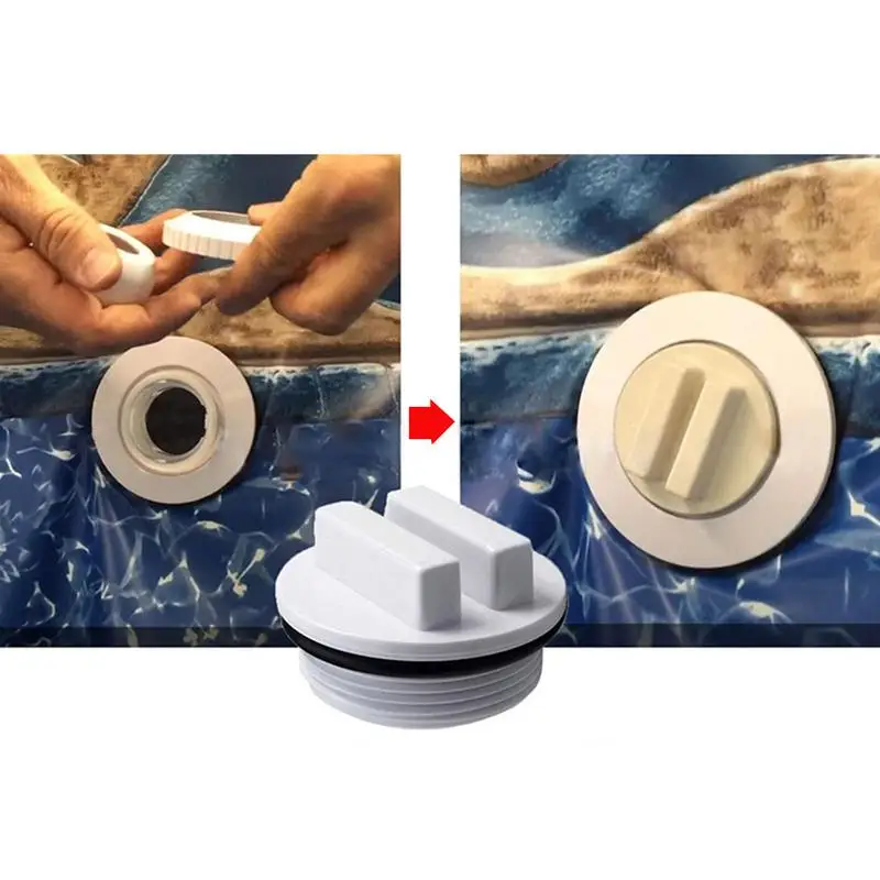 Rosca Winterizing Return Plugs com O-ring, acessórios para piscina, para parar vazamentos e transbordamento Problemas, 1.5"