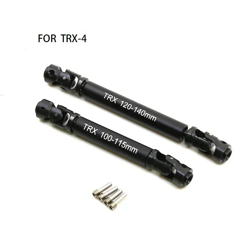 Eje de transmisión Cvd de alta resistencia, junta Universal de acero de aleación de 100-115mm / 120-140mm para coche teledirigido 1/10 Trx4 Trx-4 TRX-6 TRX6