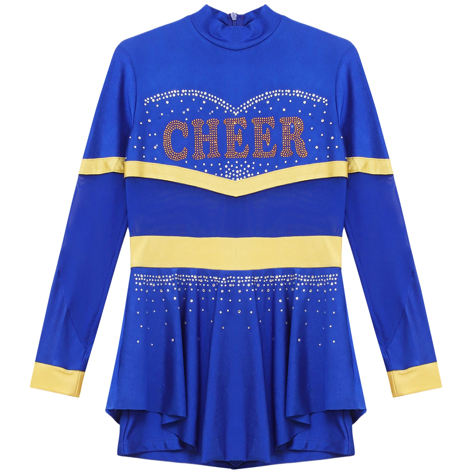 School Girls Cheer Dance Costume Halloween Cosplay Cheerleader Uniforms Dress Up Musical School Team Sports Stage Performance view 5