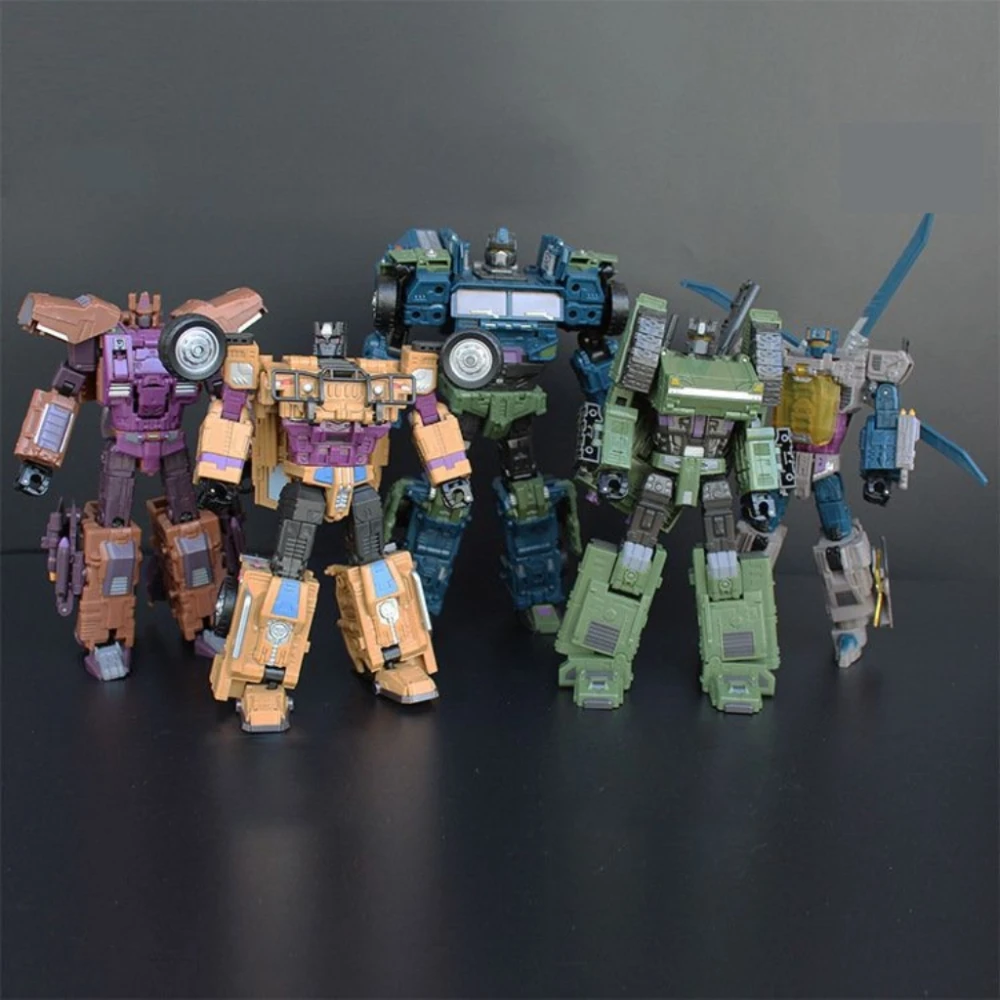 JinBao Bruticus Transformation 5 en 1 figurine Robot voiture militaire réservoir modèle jouets cadeaux Onslaugh surdimensionné 43CM en Stock ﻿