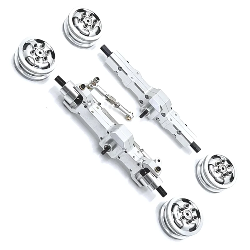 Excelente para WPL C74 1/10 piezas de repuesto de coche teledirigido eje de actualización de Metal asiento Servo eje de transmisión de cubo de rueda