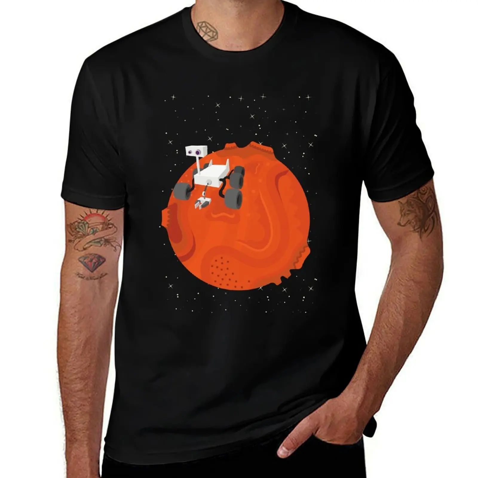 Mars rover T-Shirt Basic Plain Tee for Spring and Summer T-Shirt