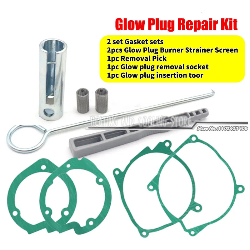 12V 24V Glow Plug Repair Kit 2KW 5KW Air Diesel Parking Heater Repair Parts Car Truck Boat Removal Fitting Tool Maintenance Kit