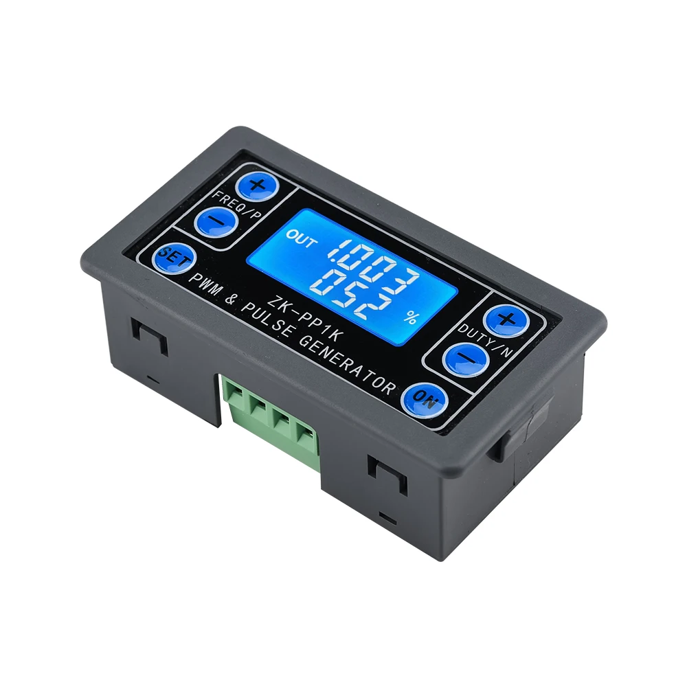 ZK-PP1K Dual Mode Signal Generator LCD PWM Adjustable Square Wave Generator Pulse Frequency Duty Cycle Adjustable Module