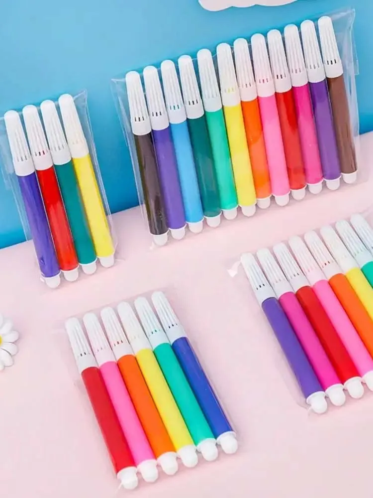 1 ~ 20 Packung Mini-Aquarellmarker, 6 Farben, Graffiti-Malstift für Vlies-Leinwand, Malpapier, DIY-Zeichenstifte, TMZ – Detail 1