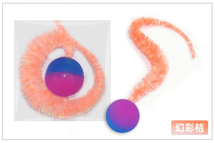 1/5/10PCS Cat interactive toys Tickle Cat Colorful bouncing ball Pet supplies Puzzle teasing indoor cat caterpillar elastic toy