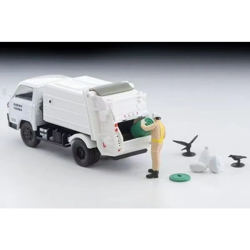 TOMICA Tomytec Mitsubishi N343b Canter model zamiatarki, statyczny model ze stopu, zabawka kolekcjonerska, ozdoba, prezent na festiwal dla chłopców.