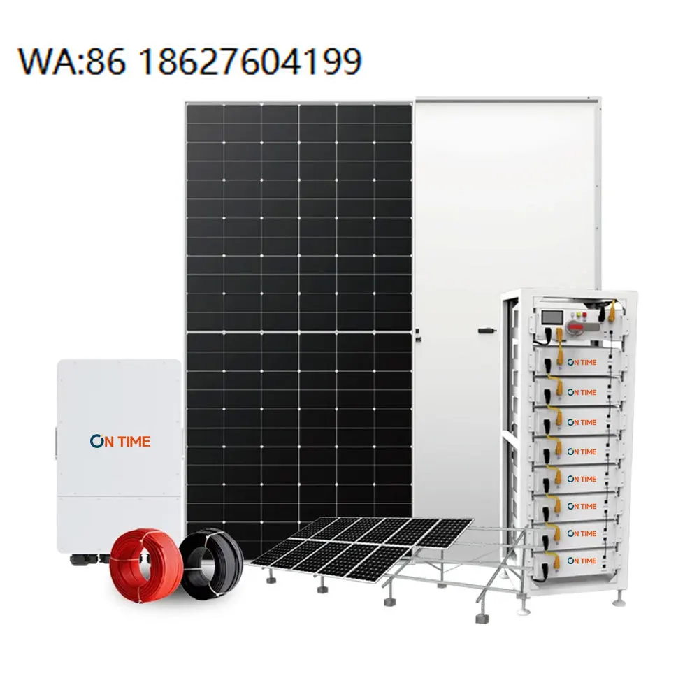 5KW 10KW 15KW Hybrid Solar Energy System, Off Grid Solar Panel Kit with LiFePO4 Battery Inverter for Home