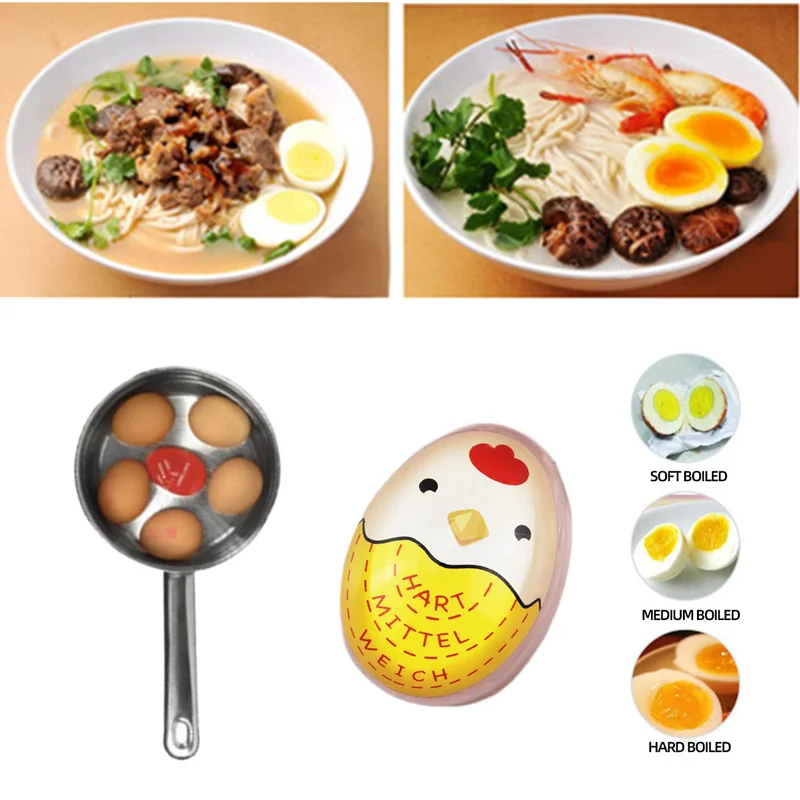 Perfect Color Changing Egg Timer, Yummy Soft Hard Boiled Eggs, Cozinhar, Cozinha Eco-Friendly, Ferramentas vermelhas