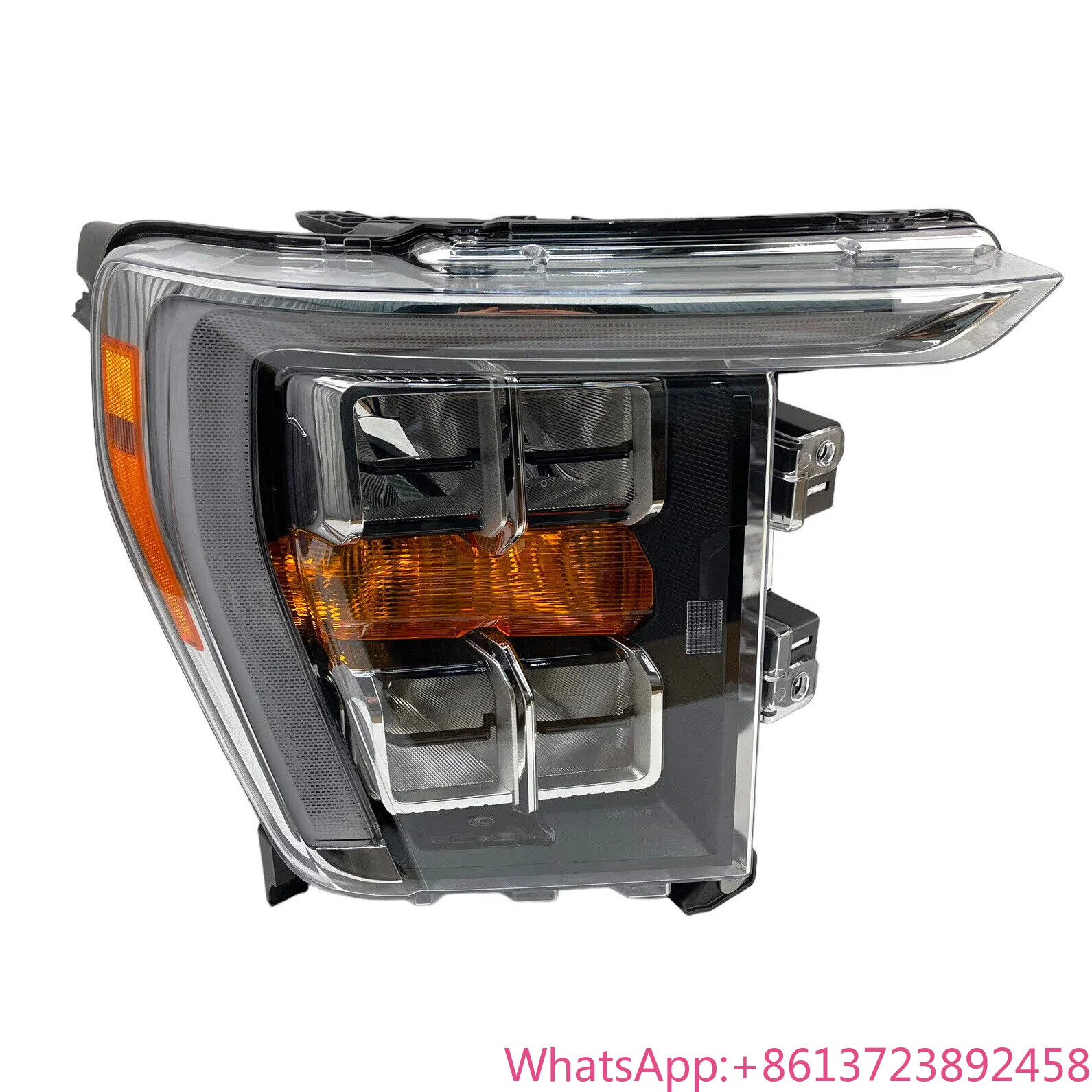 

LED REFLECTOR Headlamp Head Lamp for 2021-2024 Ford F-150 F150 Black Bezel Others Car Light Accessories Headlight NL3Z13008K