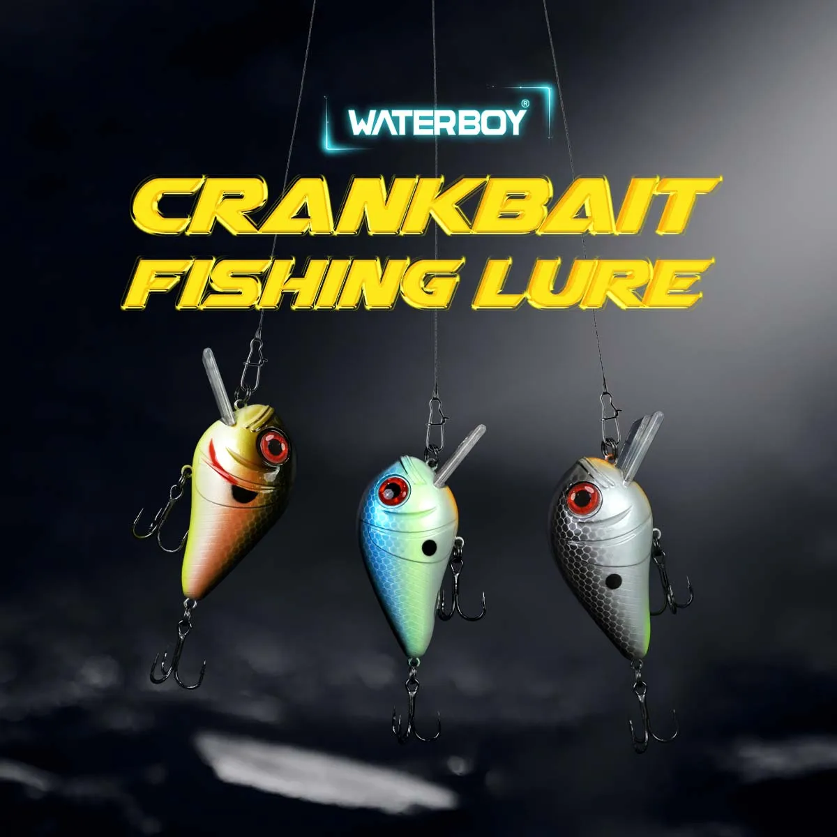 WATERBOY Crazy Crankbaits New Design Fishing Lures Mini Minnow Swing Small Cranks Hard Baits 21g 62mmm Wobblers Fishing Lure