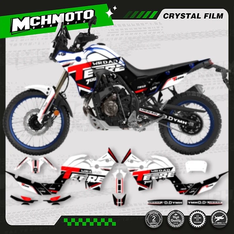 

MCHMFG MOTOR Motorcycle Fairing Graphics Background Decal Stickers Kits For YAMAHA 2018-2023 TENERE 700