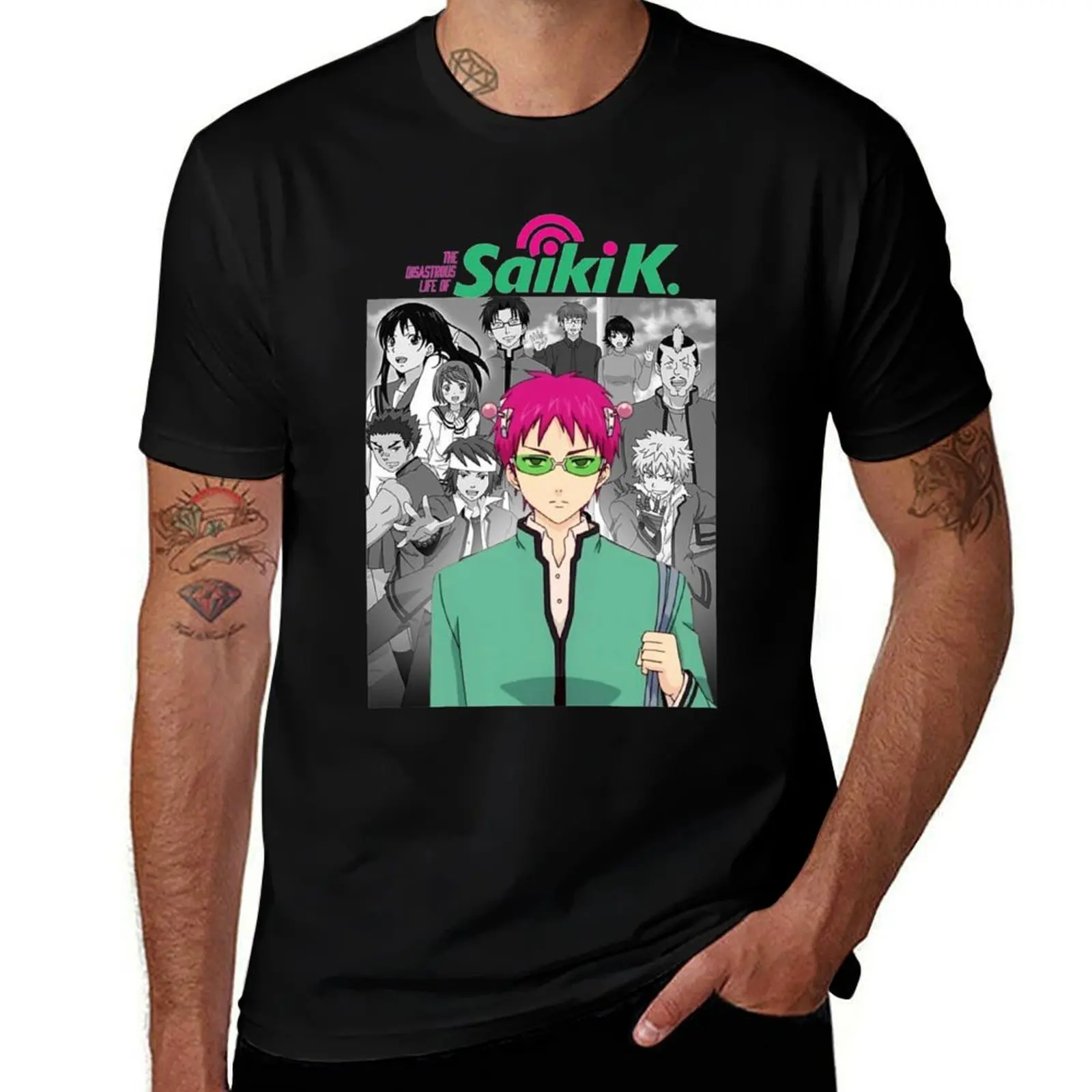 Saiki K Life T-Shirt Casual Work Wear T-Shirt