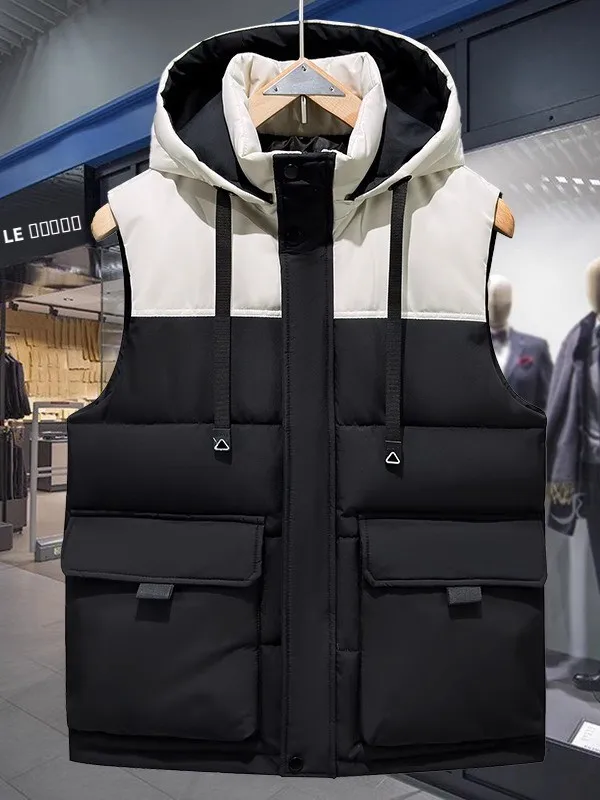 

Модный хлопковый жилет для мальчиков, зимняя верхняя одежда, стильный для подростков и учащихся средней школы, удобный крой
