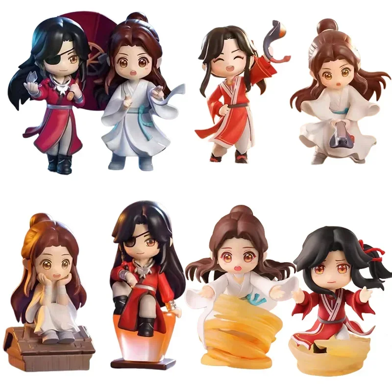 子供のためのサプライズアニメフィギュア,ブラインドボックス,ギフト装飾品,天国,xie lian,hua cheng,tian uan ci fu